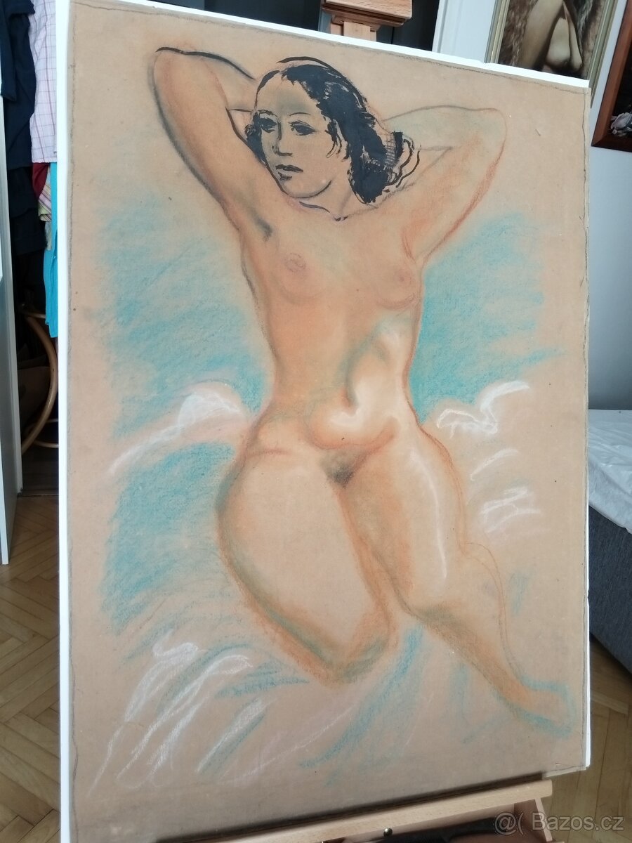 obraz NÁDHERNÁ KRÁSKA, AKT, 104x74cm, Jaroslav Štika - 7
