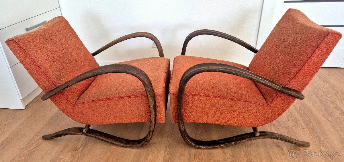 Prodám československá křesla Halabala H 269 - 7