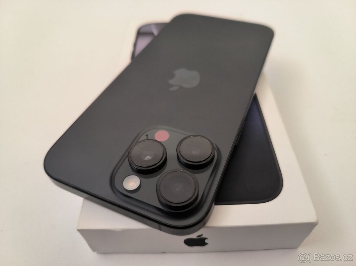 apple iphone 16 PRO MAX 256gb Black Titanium / Batéria 90% - 7