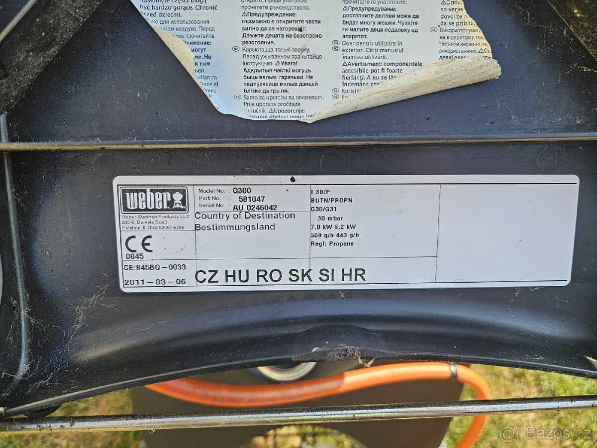 Plynový gril Weber - 7