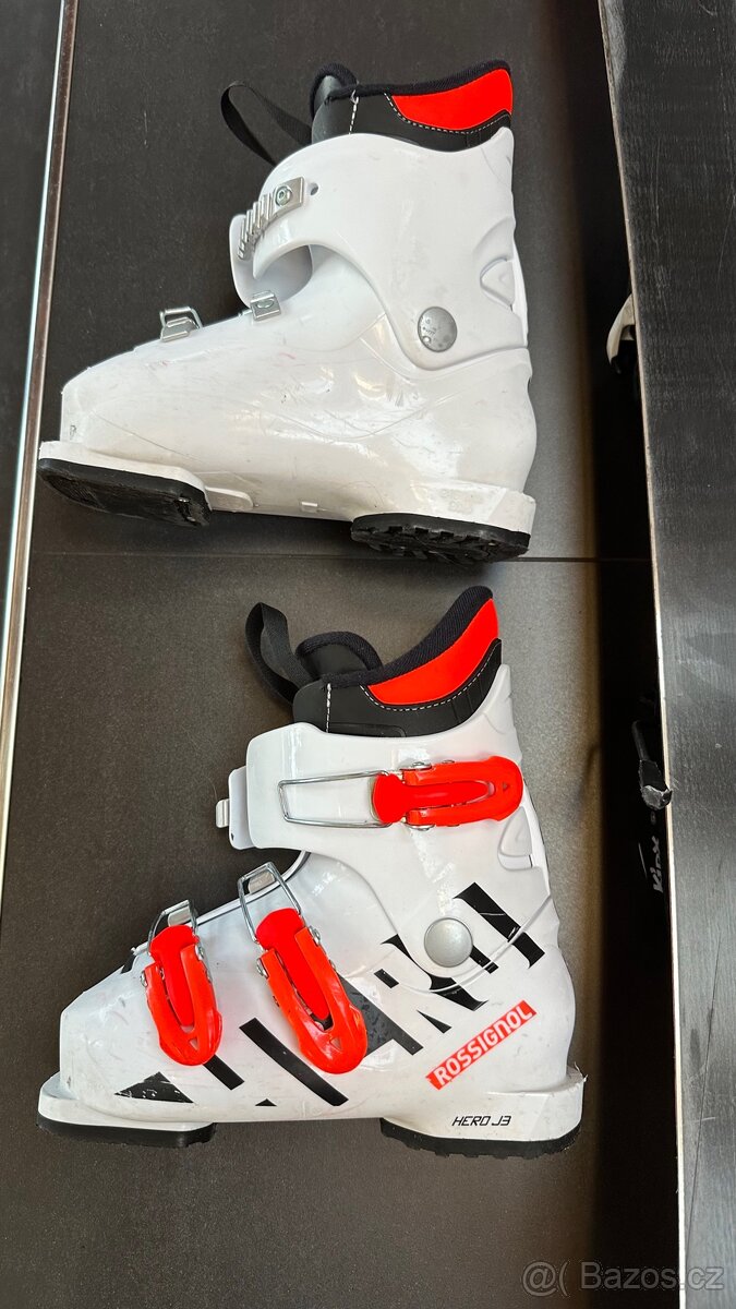 Dětský set Rossignol lyže, boty, hůlky - 7