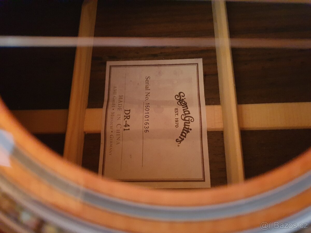 AKUSTICKÁ KYTARA SIGMA DR-41/MARTIN&CO - 7