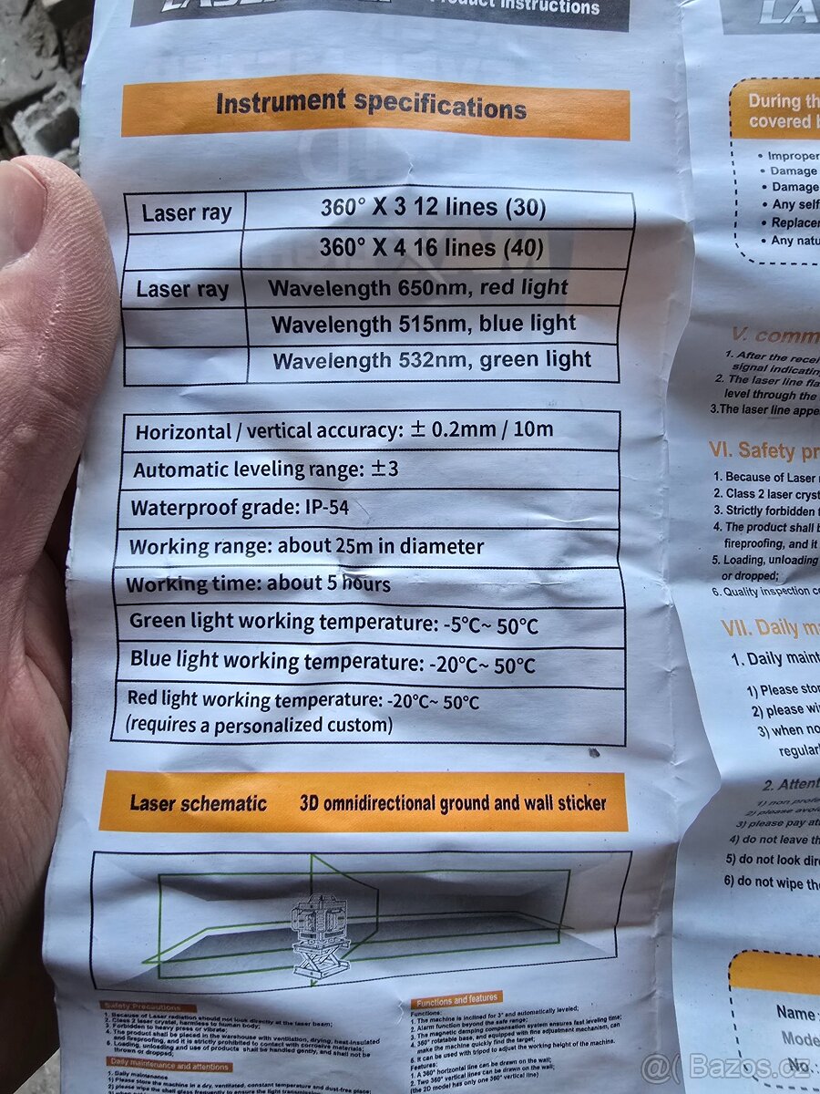 Prodám laser - barva paprsku zelená - 7