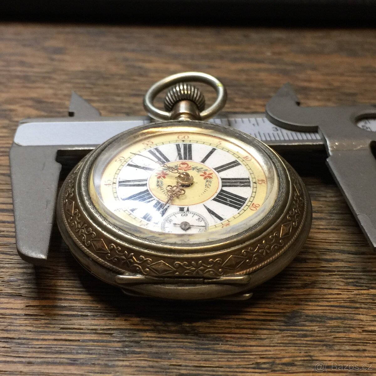 Běžící kůň ...staré kapesní hodinky / funkční / vteřinovka / - 7