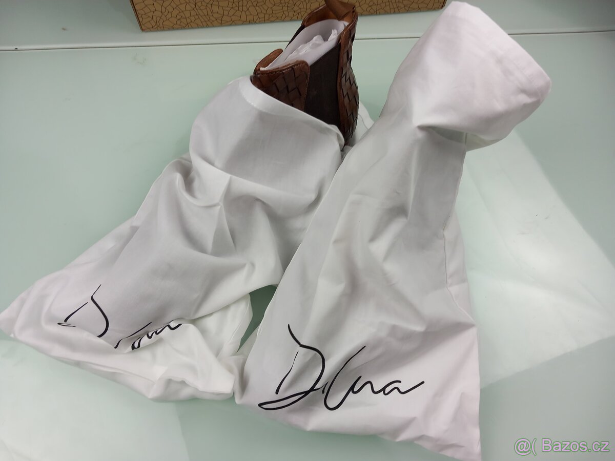 Chelsea Sussex Kožené proplétané kotníkovky - 7