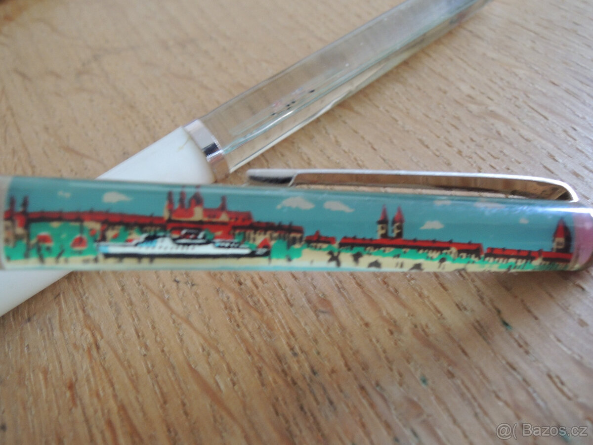 Retro propisky Spartakiáda svlékaci 3ks retro pero - 7