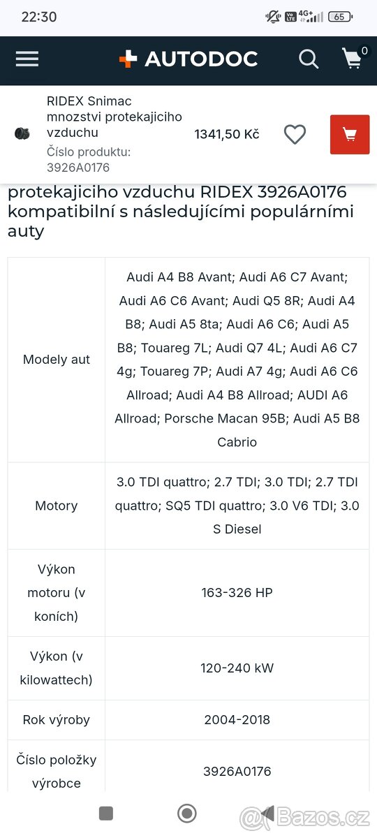 Váha vzduchu 059 906 461N - 7