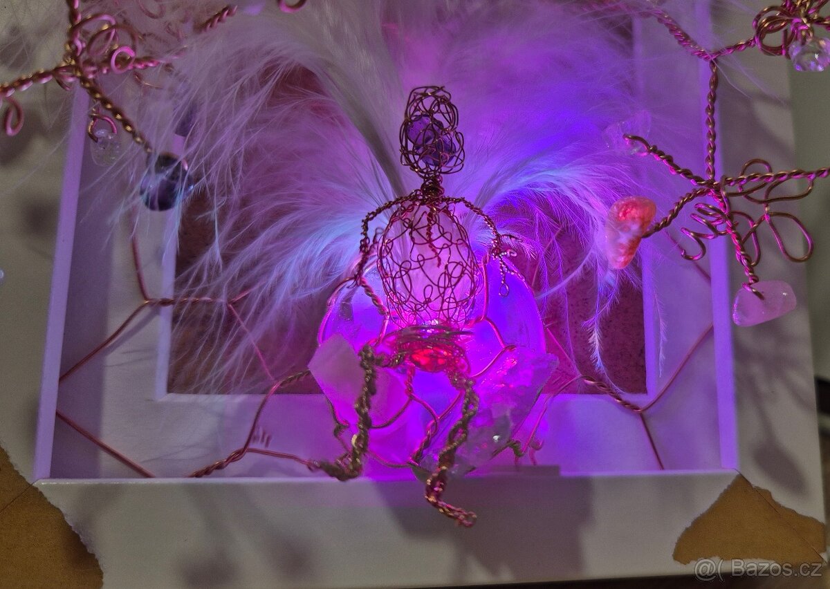 3D Strom života a štěstí v obraze s LED barevným na stůl - 7