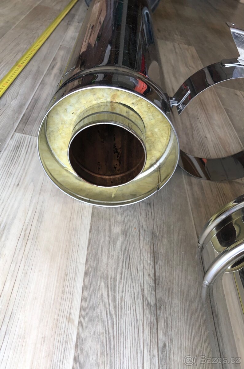 Komín nerez, izolovaný komín, sněholamy - 2 ks - 7