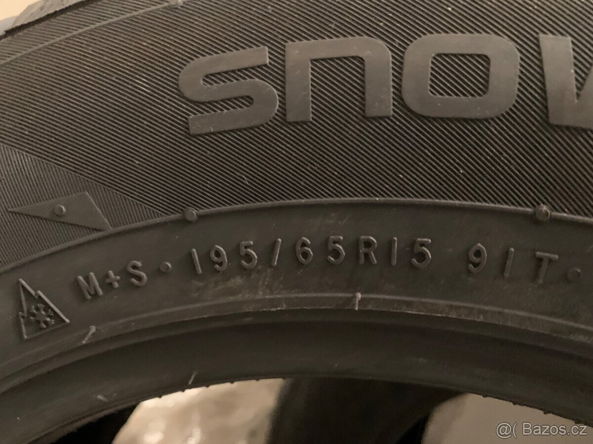 4x Nové zimní 15" pneu Nokian Snowproof 2 195/65 R15 záruka - 7