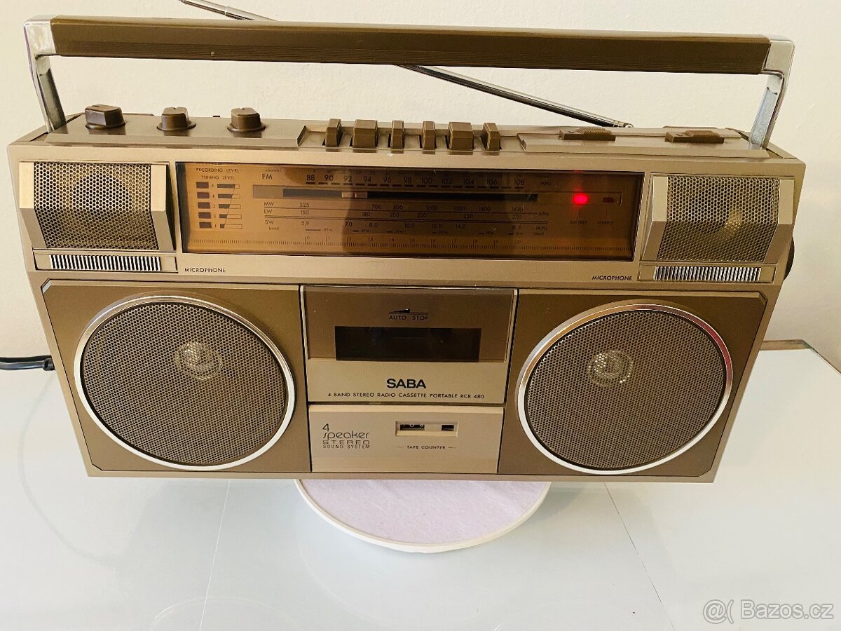 Radiomagnetofon Saba RCR 480, rok 1983 - 7
