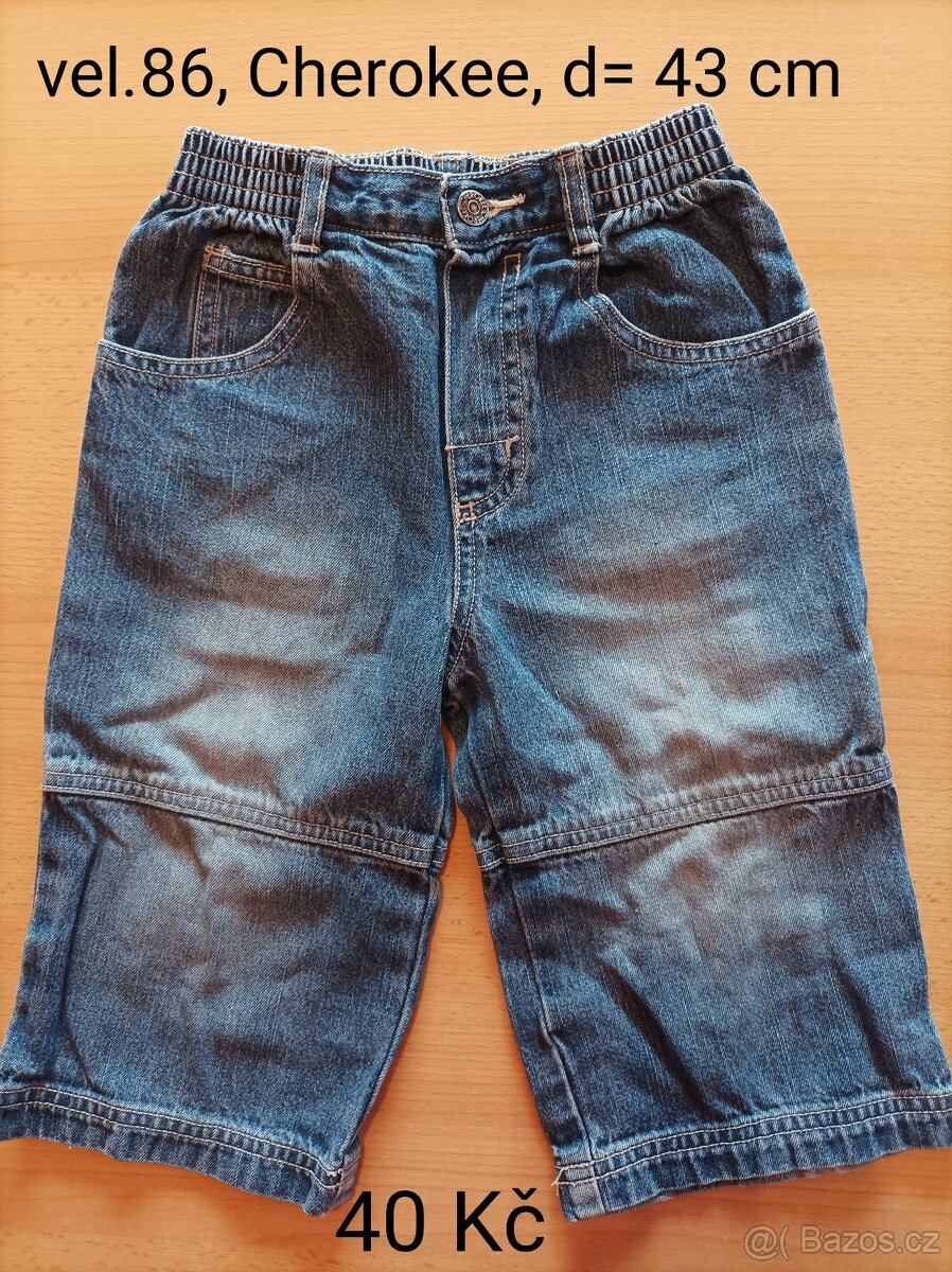 Tepláky,kalhoty,kratasy vel.86 různé - 7