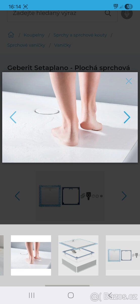 Sprchová vanička geberit 90x90 - 7