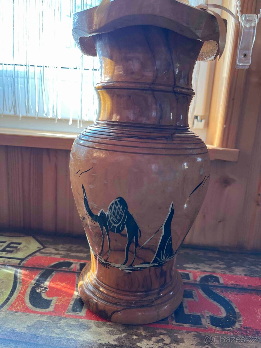 Dřevěné orientální vázy - 7