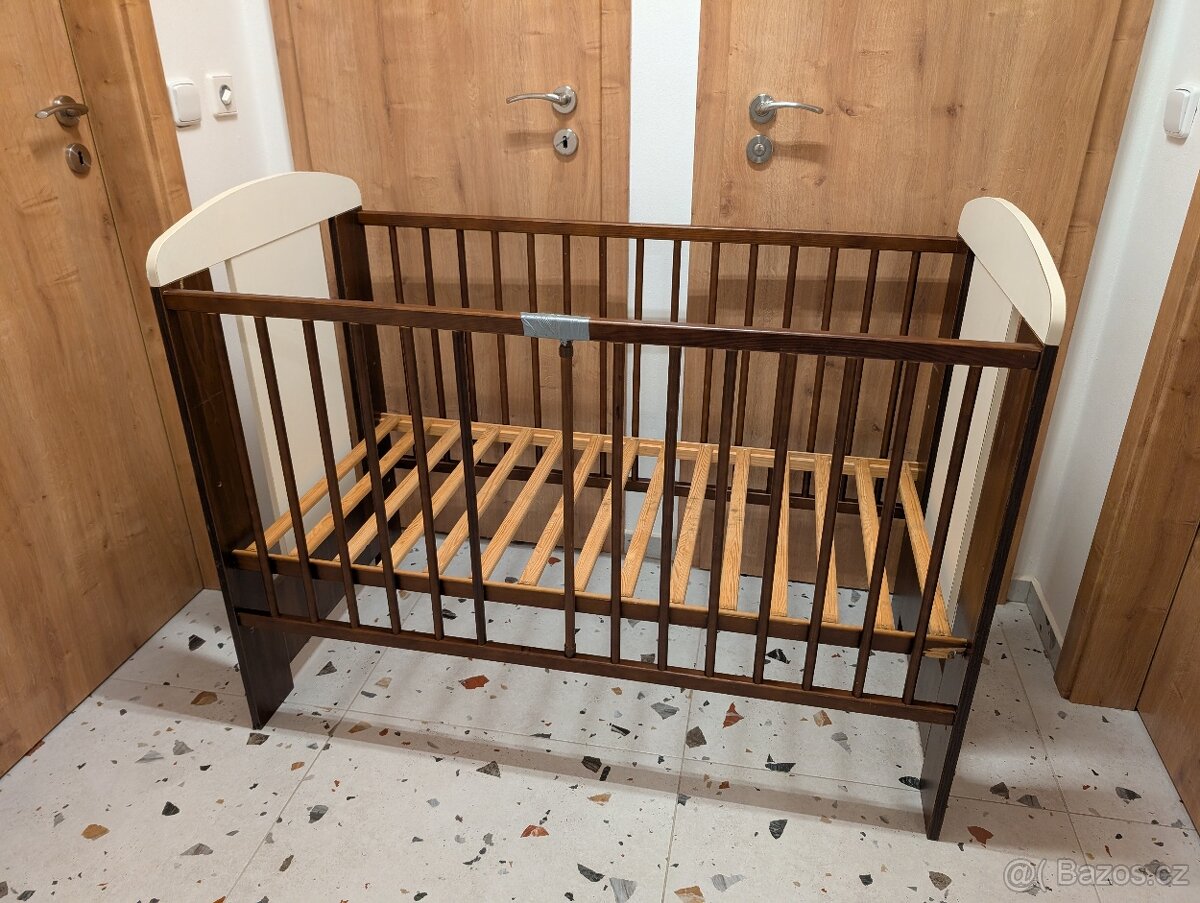 Dětská postýlka dřevěná 120x60 cm - 7