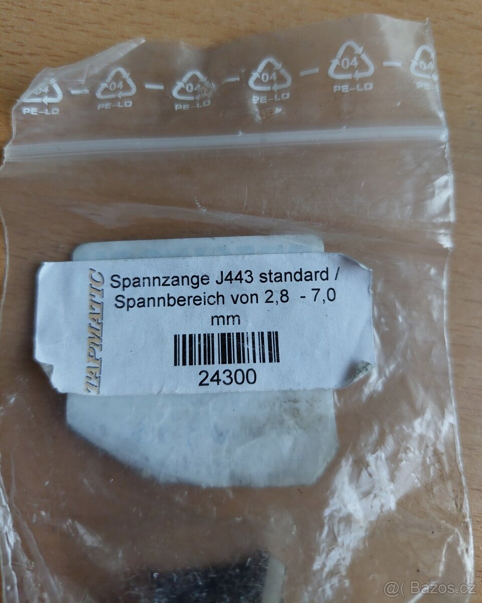 GUMOVÁ FLEX KLEŠTINA J.443 - VELIKOST 2.8mm – 7mm - 7