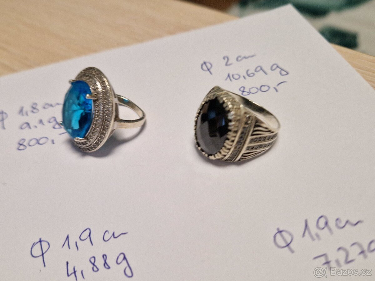 Stříbrné prsteny 925/1000 - 7