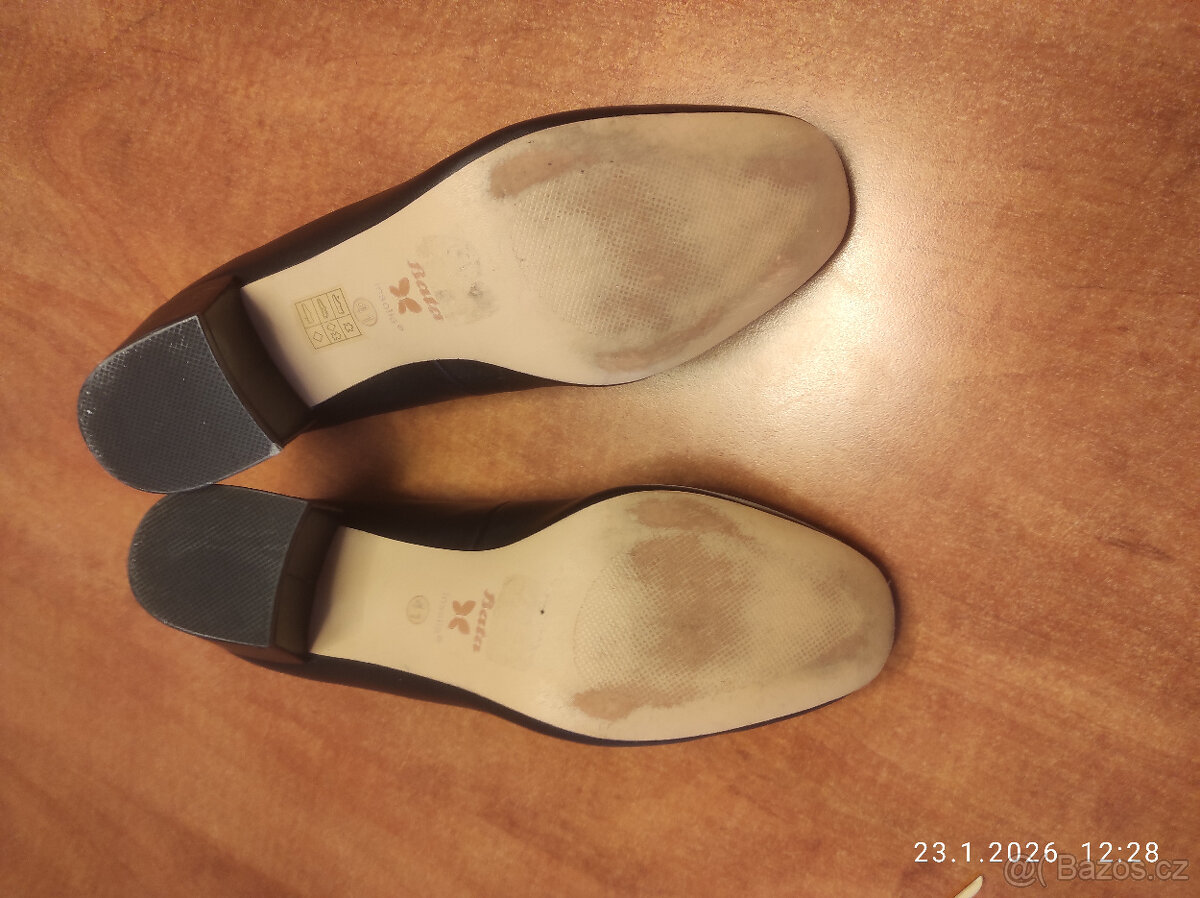 Baťa lodičky KOŽENÉ velikost 41 - ITALIAN DESSIGN - 7