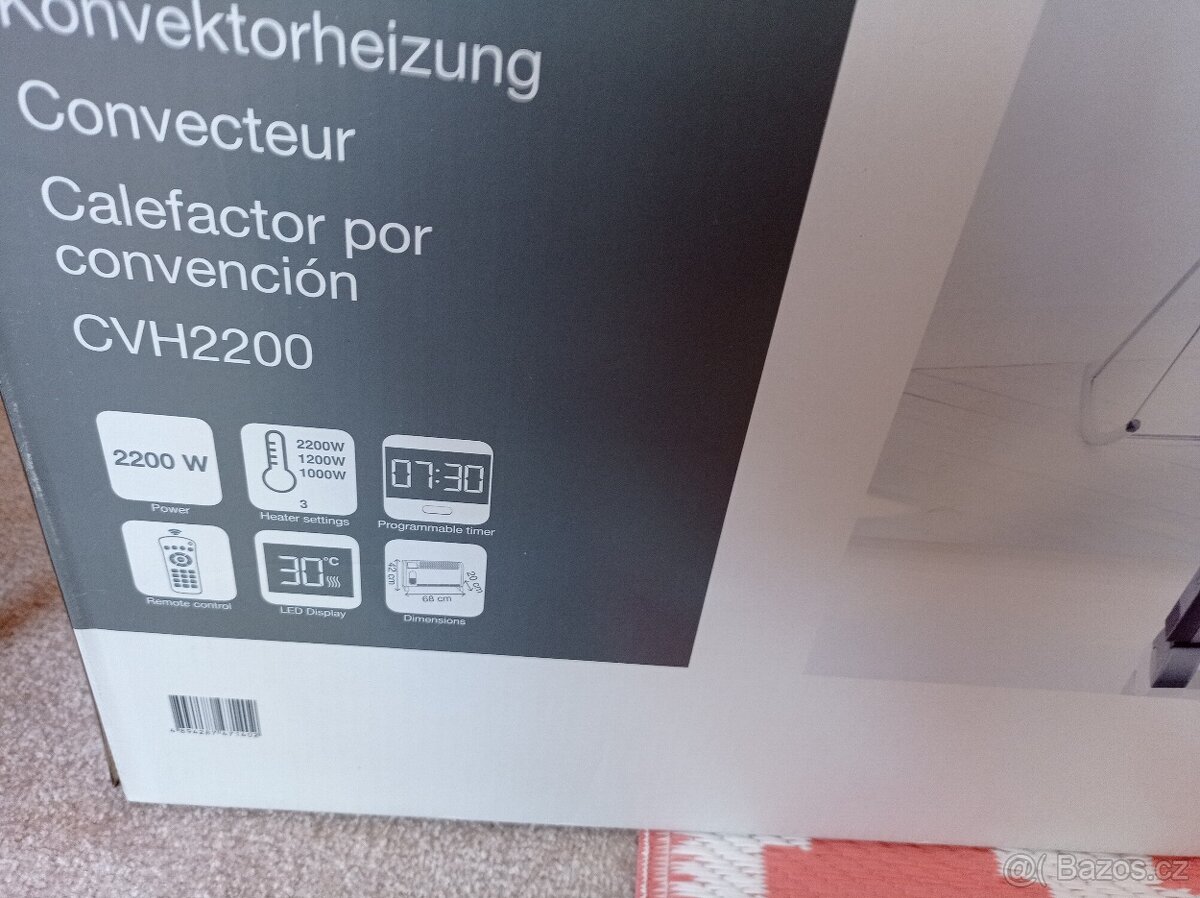 Teplovzdušný konvektor 2200w - 7