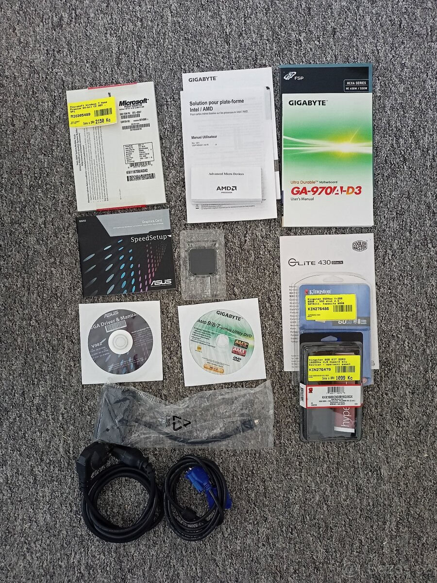 Zachovalé PC AMD Phenom II X4 | SSD+HDD | 100% funkční + CD - 7