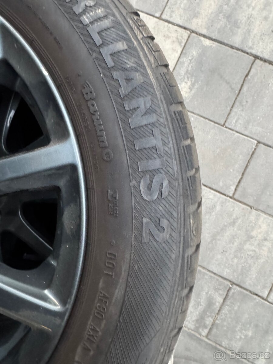 Alu disky 4x100 15” + letní pneu - 7