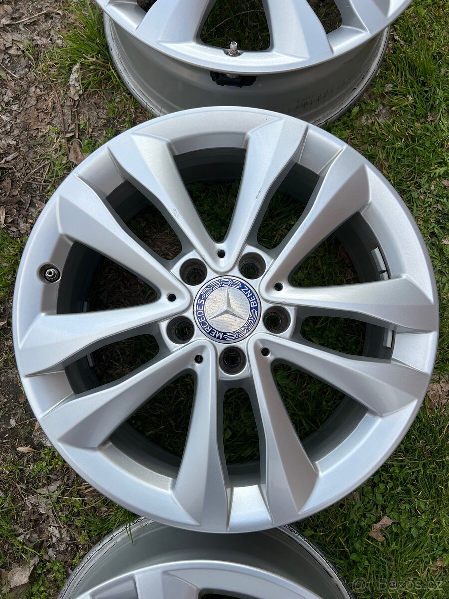 Prodám alu Mercedes 5x112 r17 TPMS - 7