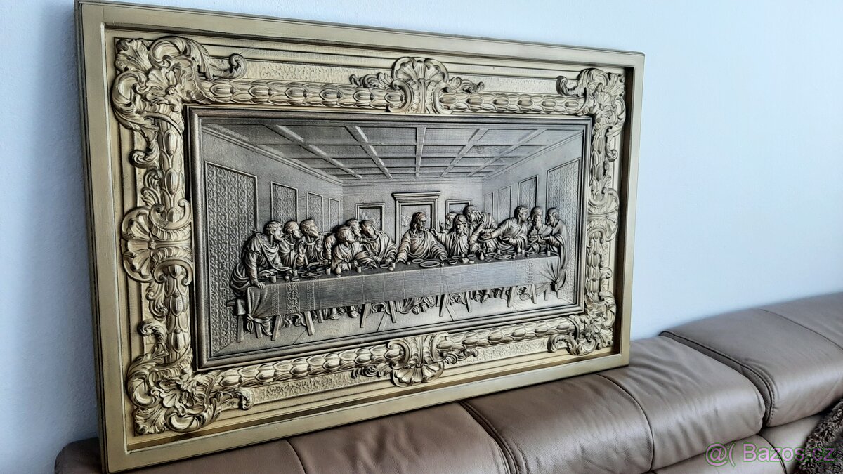 Drevený obraz 95×65cm Posledná večera - 7