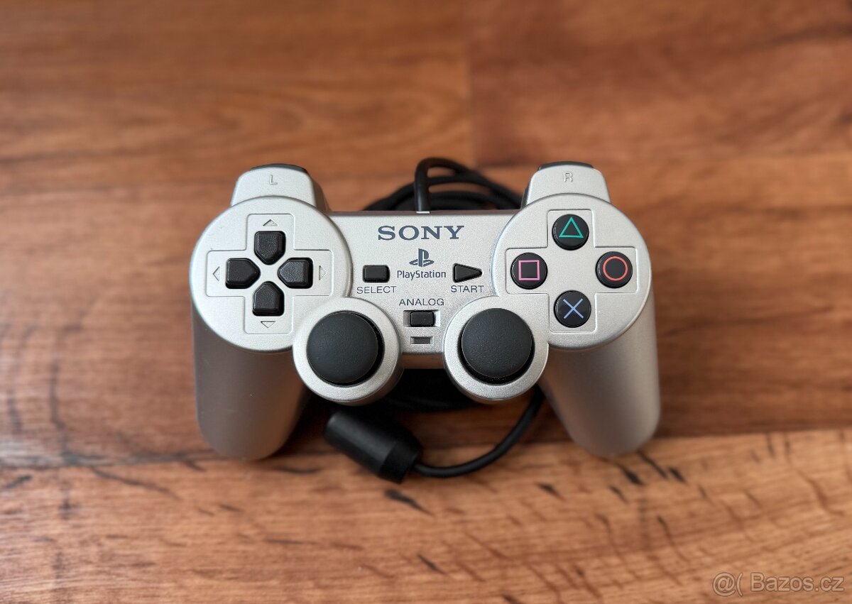 Sony Playstation 2 Slim (SCPH-75004) stříbrná - 7