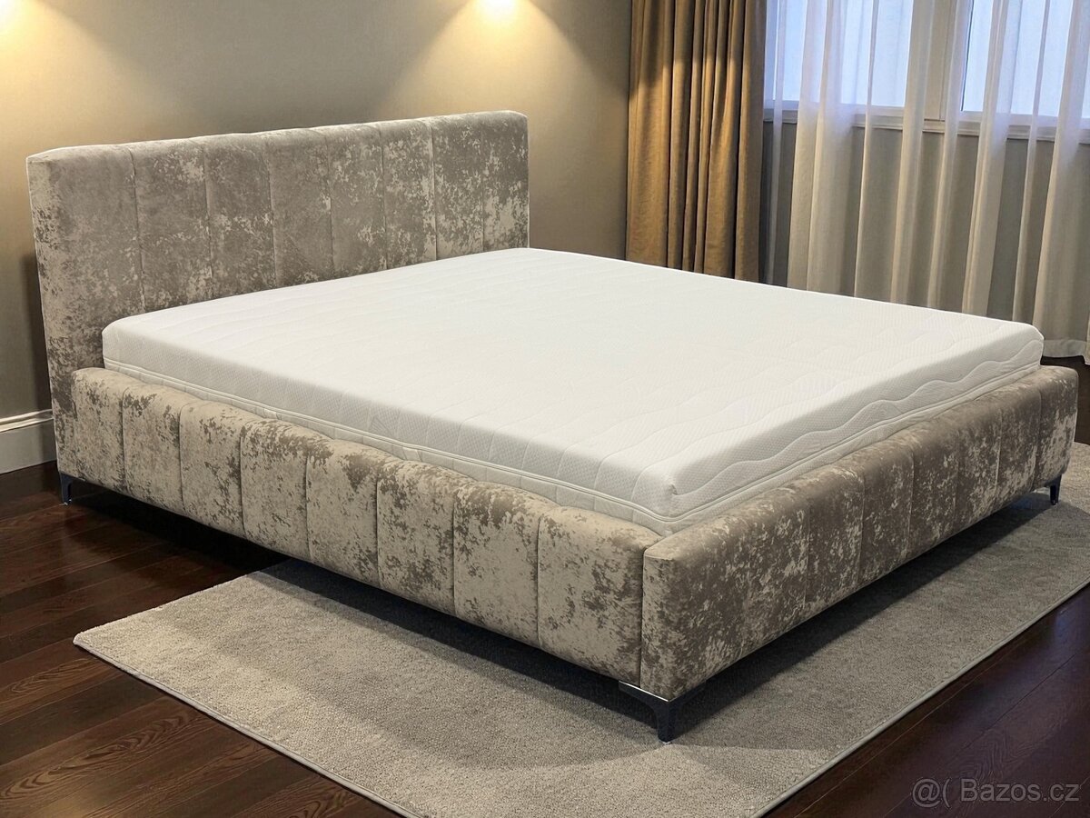 Manželská postel 180/200 a 160/200 úplně nové . - 7