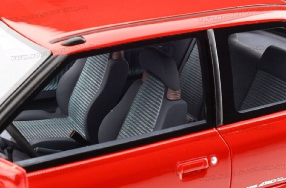 Model 1:18 Mazda 323 GTR 1992 red Otto-models - 7