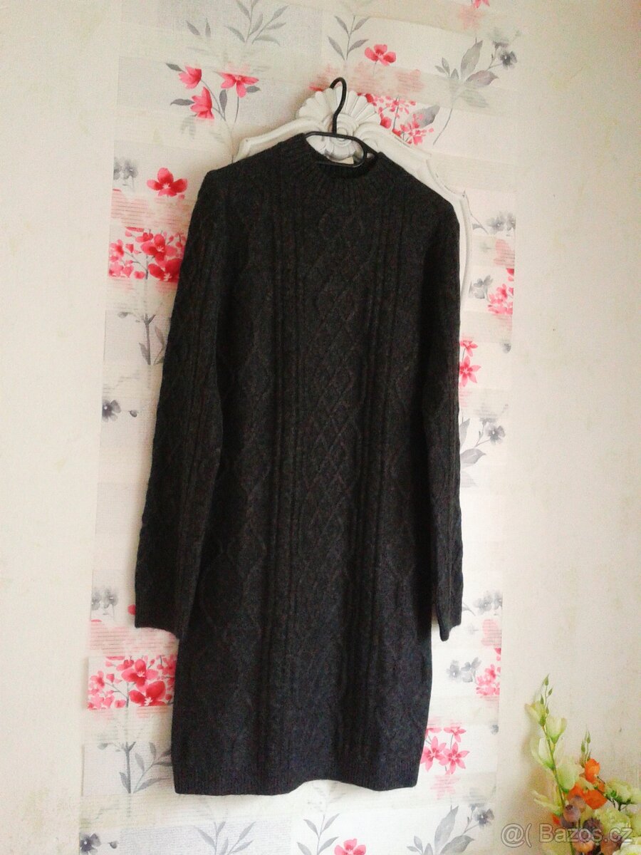 Teploučké pletené šaty 40/42 - 7