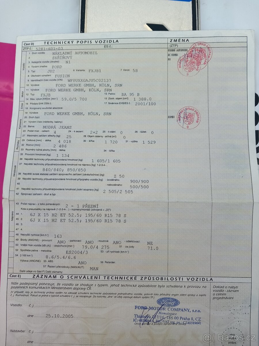 Prodám Ford fusion 14.benzin - 7