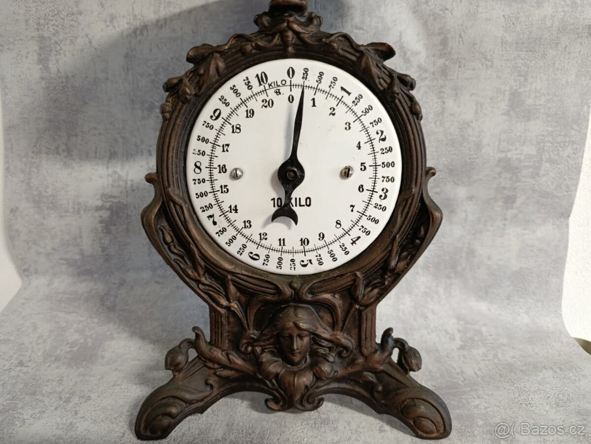 Velmi pěkné jednomiskové figurální 10kg váhy do sbírky - 7