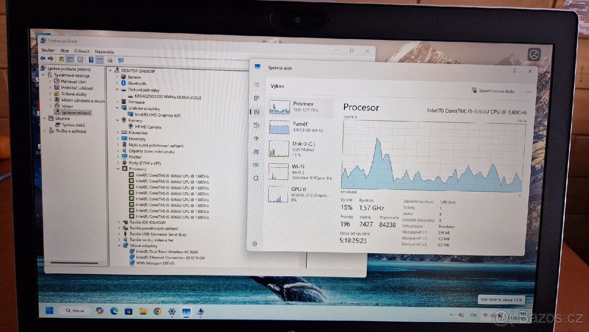 Notebook HP ProBook 650 G5 /i5,8GB,512GB SSD,Win11 - 7
