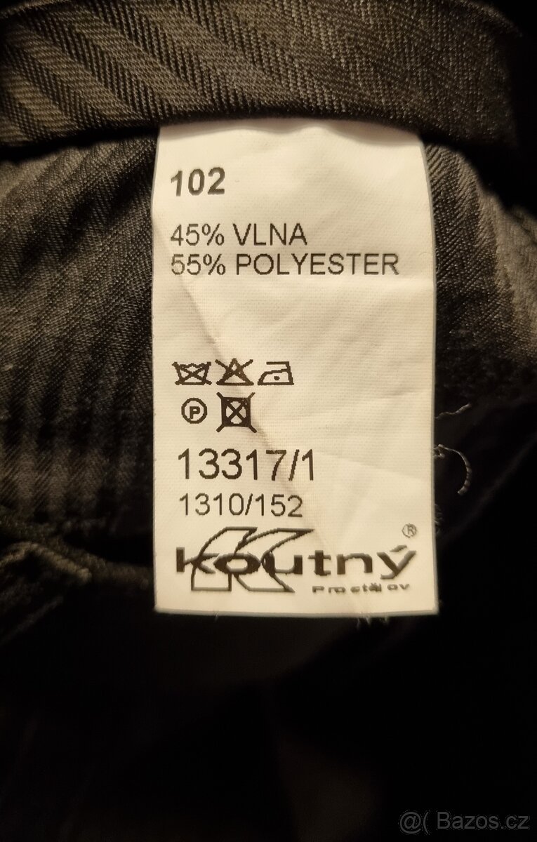 Pánský oblek Koutný (vel. L = 52) - 7