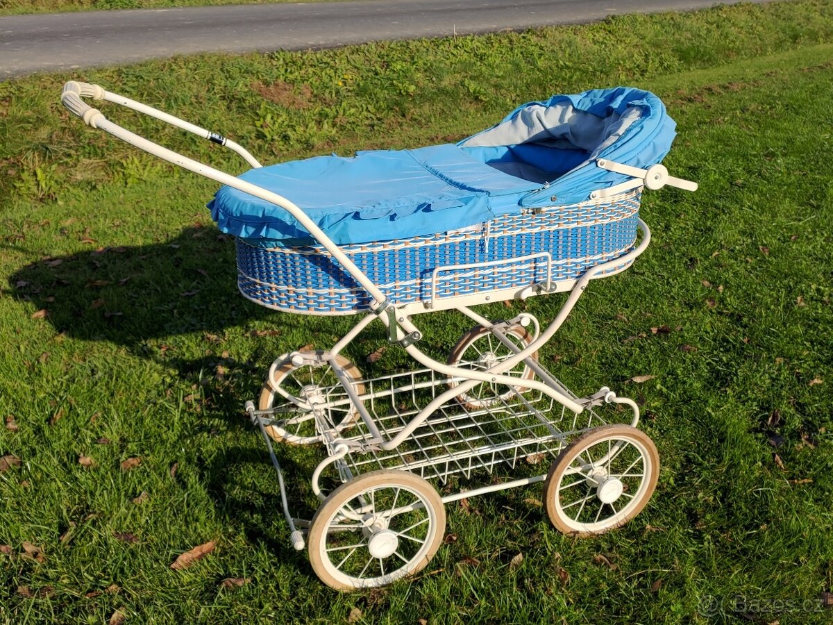 Dětský kočárek retro Liberta Romance modrý - 7