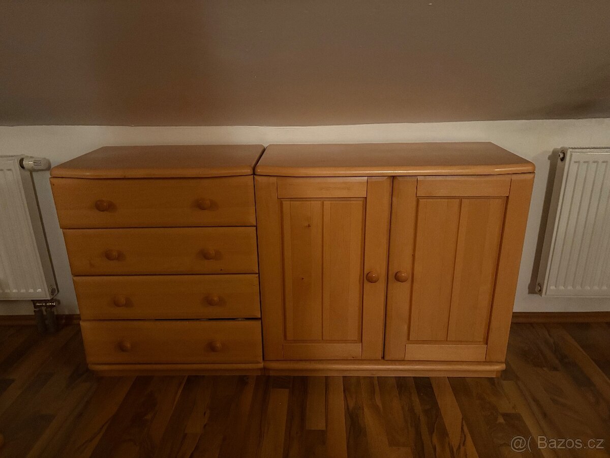 Sestava ložnice dřevo - 7