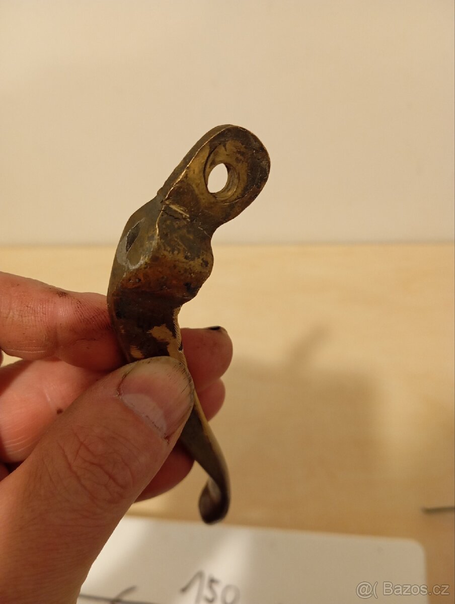 Mosazná páčka na předválečnou motorku - 7