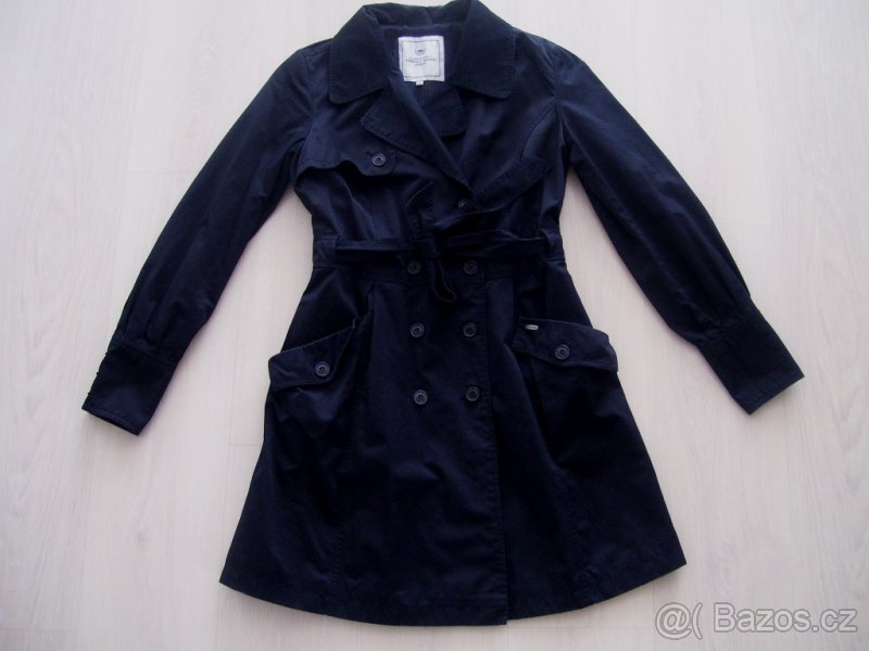 Černý trenčkot dámský Timeout - vel. 38 - 7