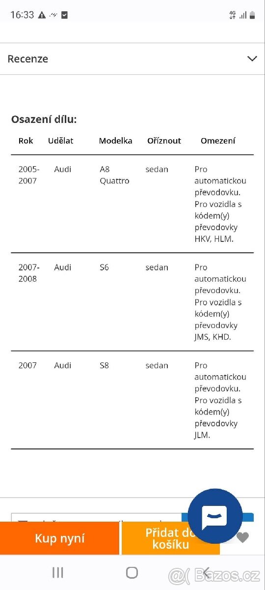 Olejový chladič pro Audy A8, S6, S8 - 7