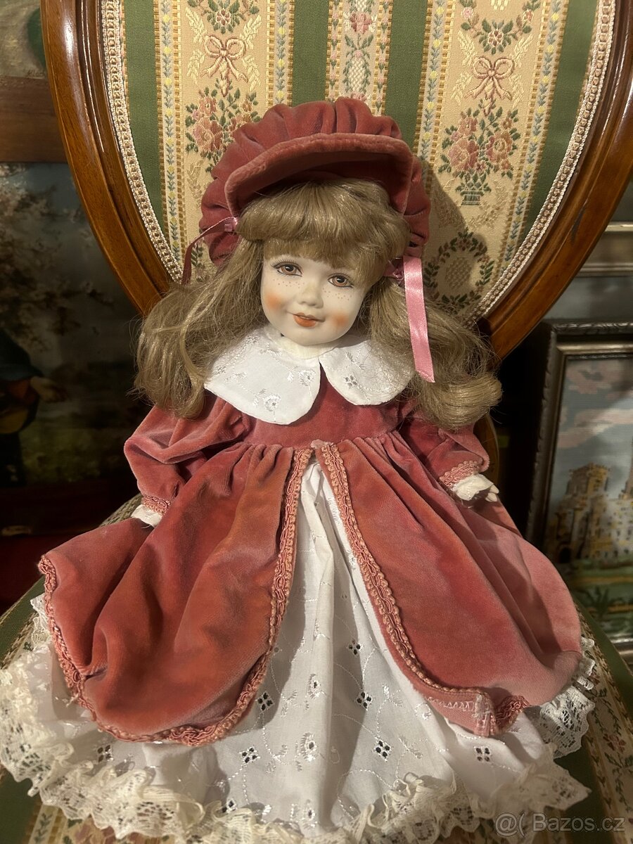 Vzácná celoporcelánová panenka Made in Italy - 7