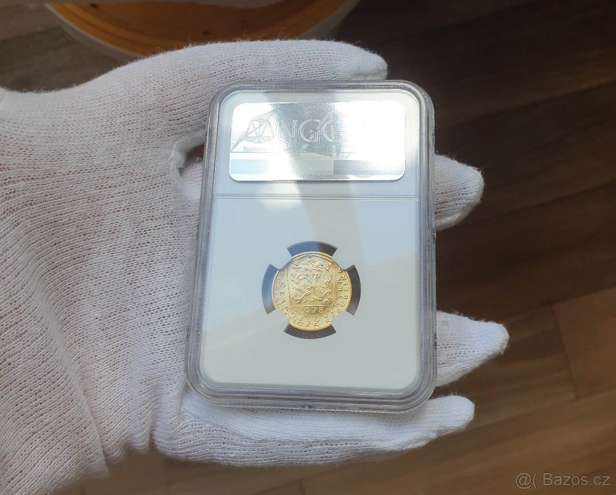 ★★★Zlatý Dukát Karel IV. 1978 ★NGC MS 64★ Top Stav Vzácný - 7