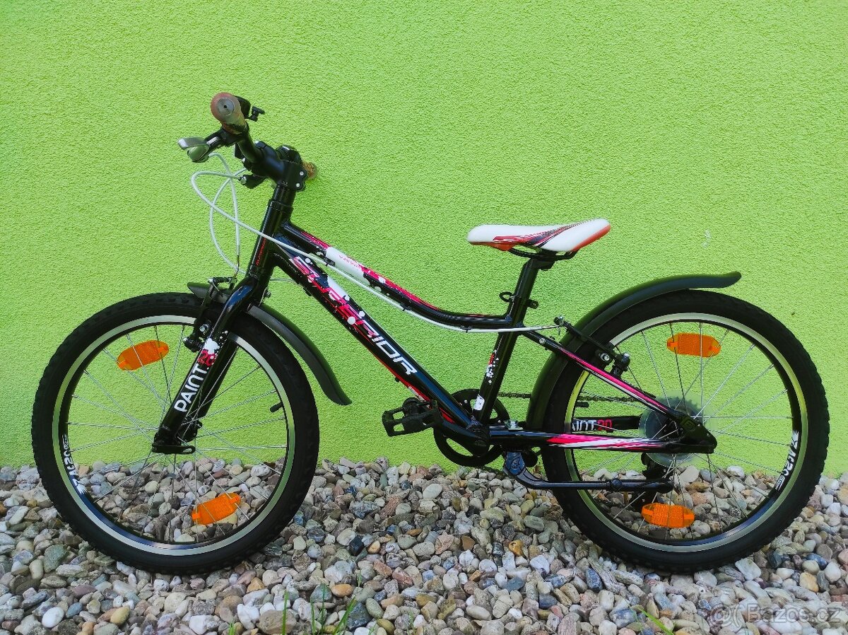 Značkové dětské kolo SUPERIOR 20" (černá/červená) - 7