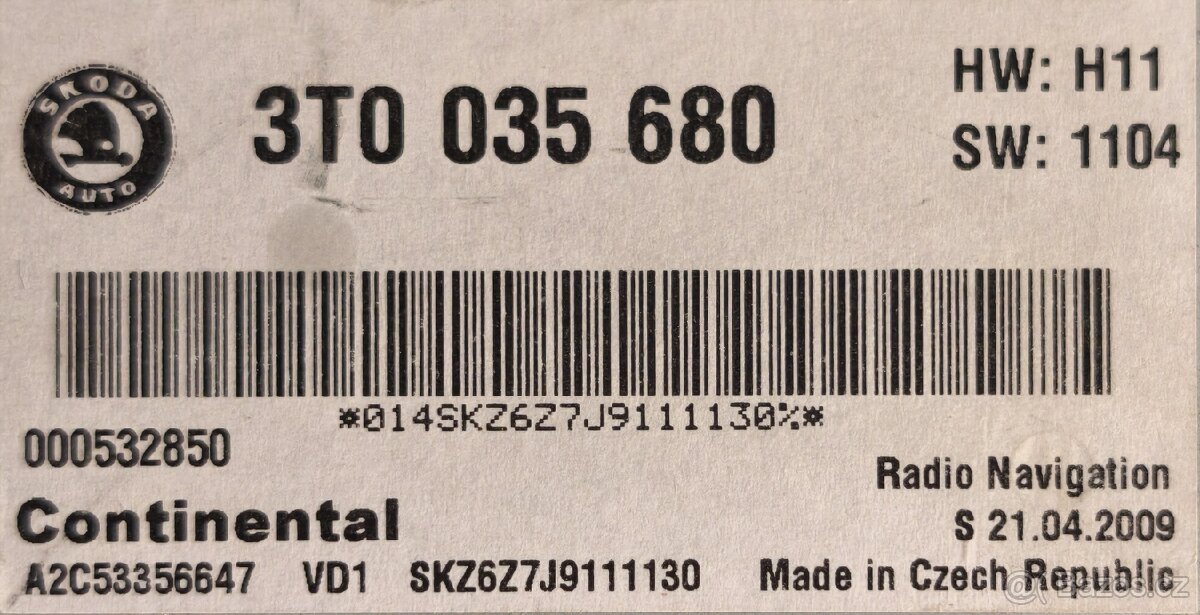 Columbus RNS510 3T0035680 aktualizované - 7