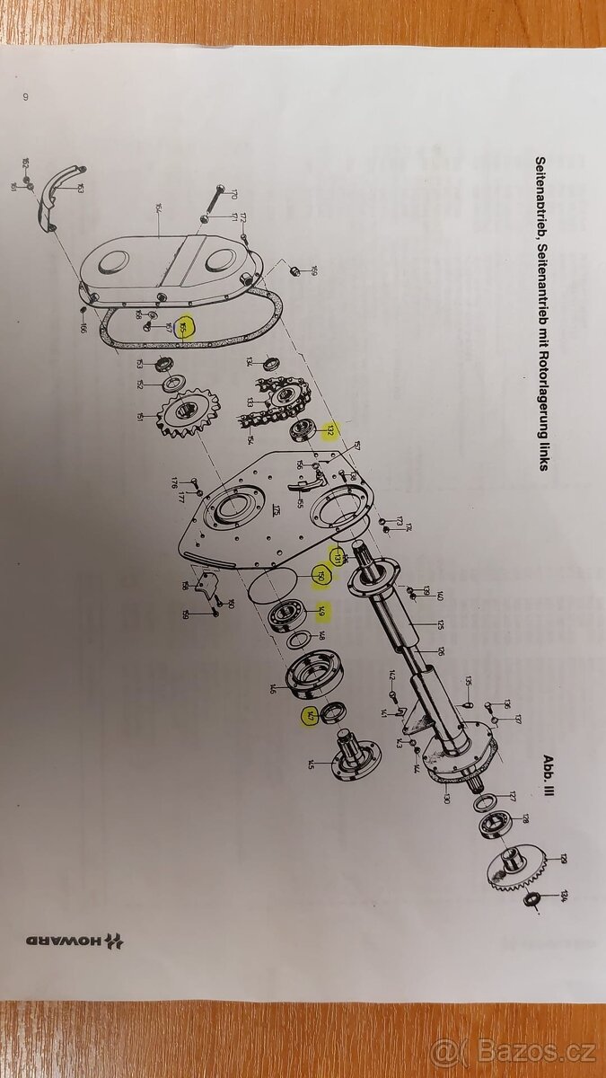 Prodám Rotavátor Značky Howard, pracovní záběr 3m - 7