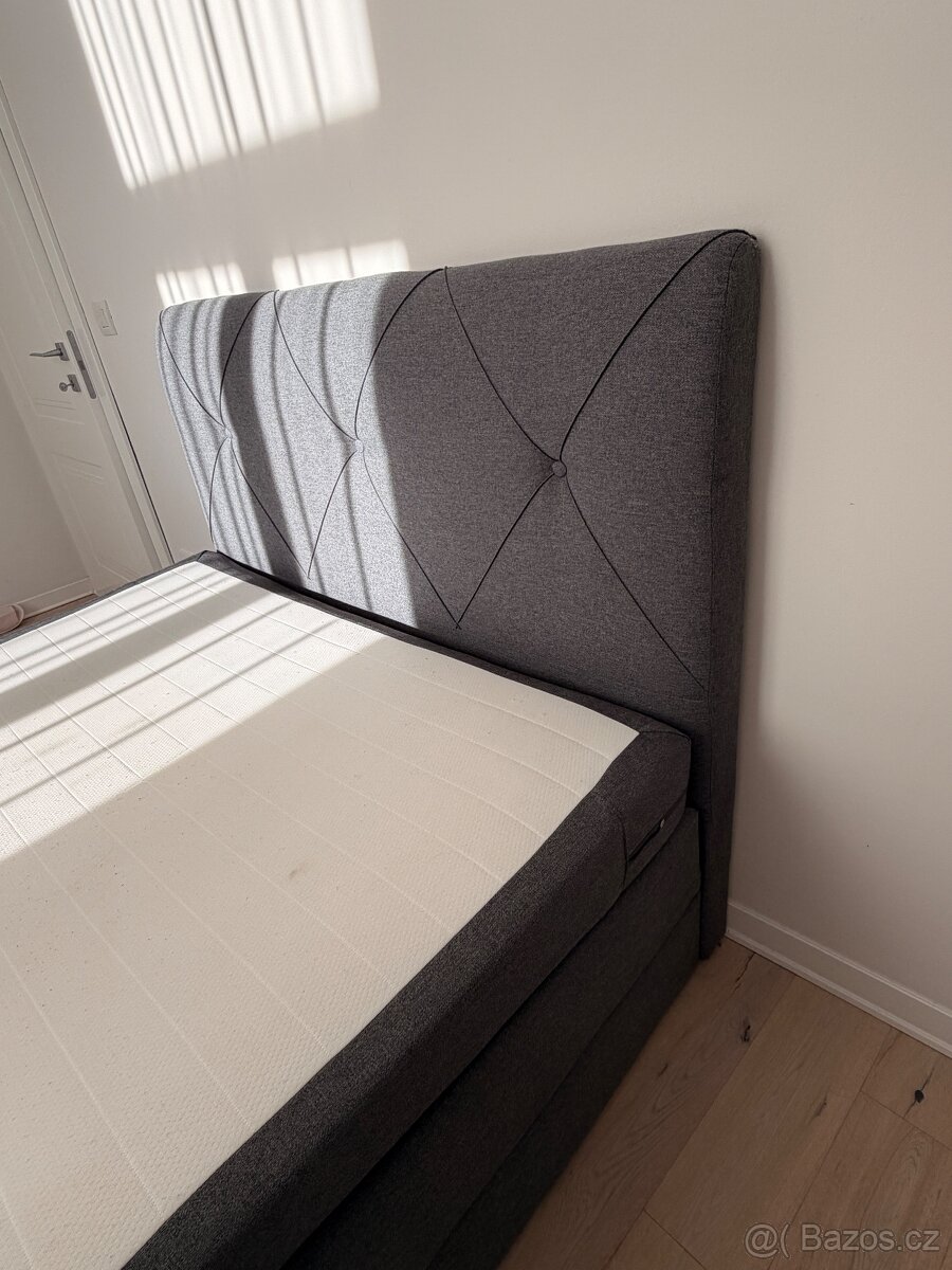 Boxspring postel s úložným prostorem 140x200 - 7