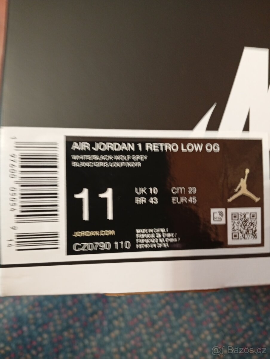 ORIGINÁLNÍ BOTY NIKE AIR JORDAN 1 RETRO LOW OG - 7