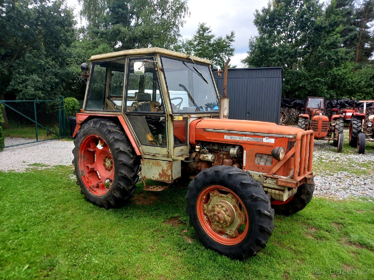 Zetor 6748 s platnými doklady, těžká přední náprava - 7