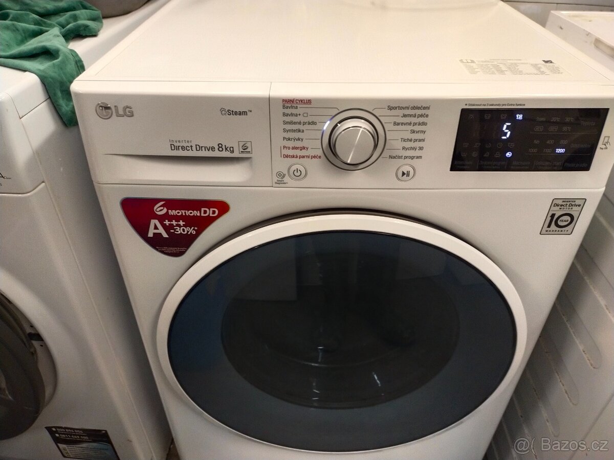 Prodám digitální pračku LG 8 kg--- Dovezu ---- - 7