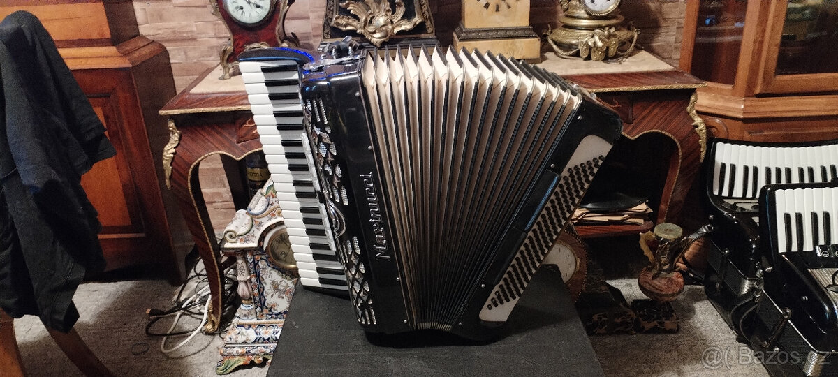 4 hlasá musette harmonika MARINUCCI MODEL 850. - 7